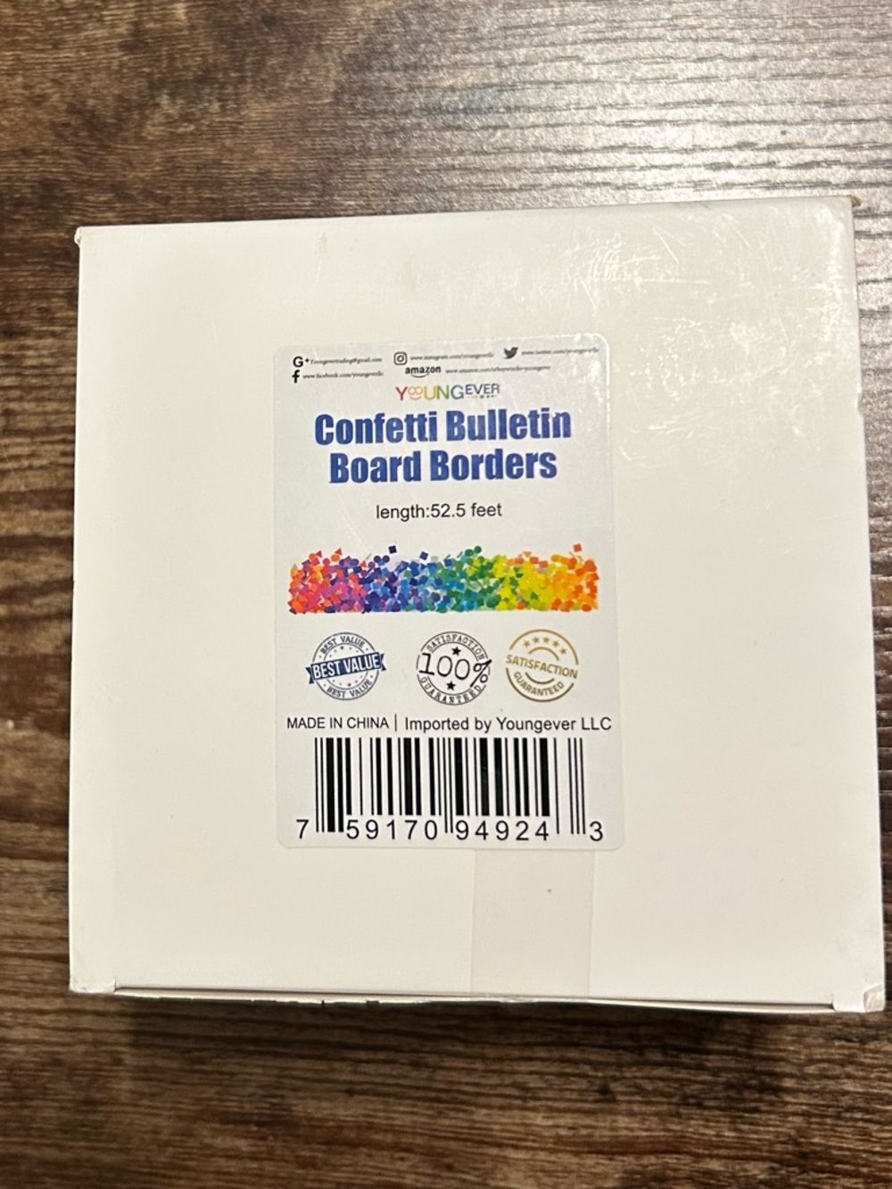 Confetti Bulletin Board Borders - Multicolor